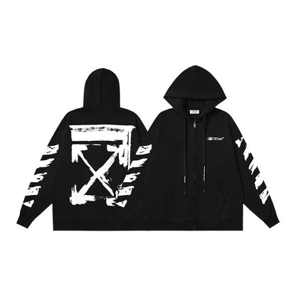 OFF Oversized Pullover Hoodie Light Luxury Station