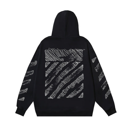 OFF Oversized Pullover Hoodie Light Luxury Station