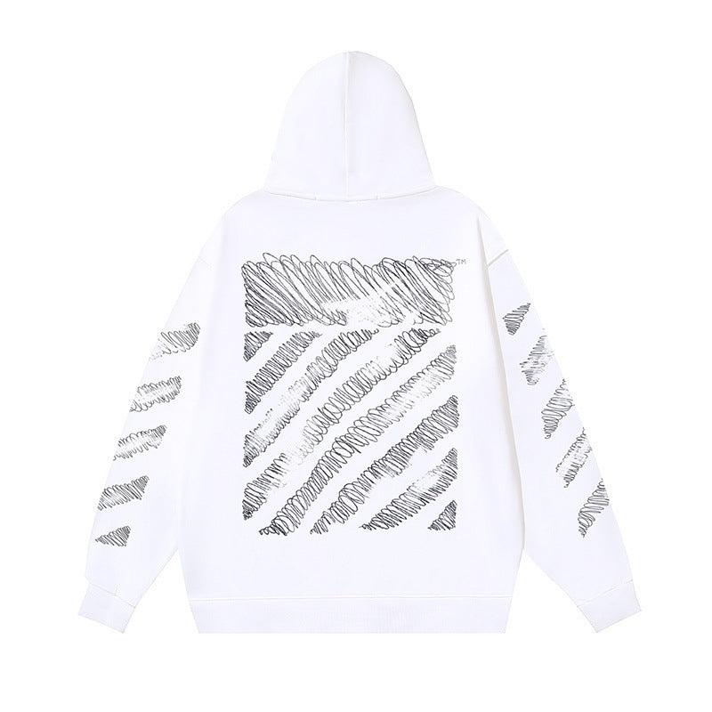 OFF Oversized Pullover Hoodie Light Luxury Station