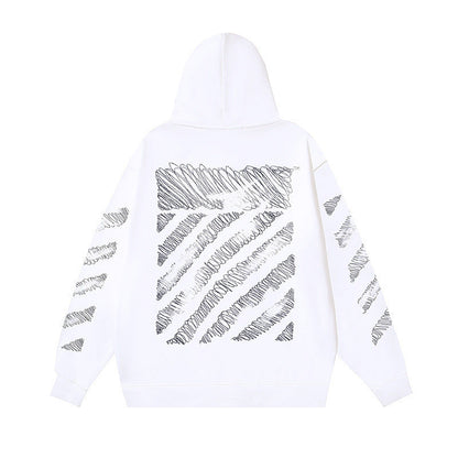 OFF Oversized Pullover Hoodie Light Luxury Station