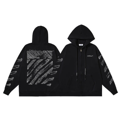 OFF Oversized Pullover Hoodie Light Luxury Station