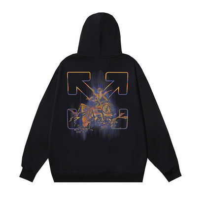 OFF Oversized Pullover Hoodie Light Luxury Station