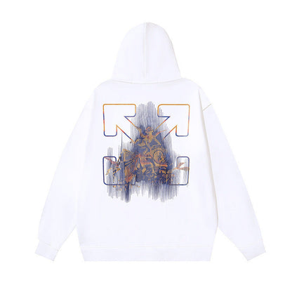 OFF Oversized Pullover Hoodie Light Luxury Station