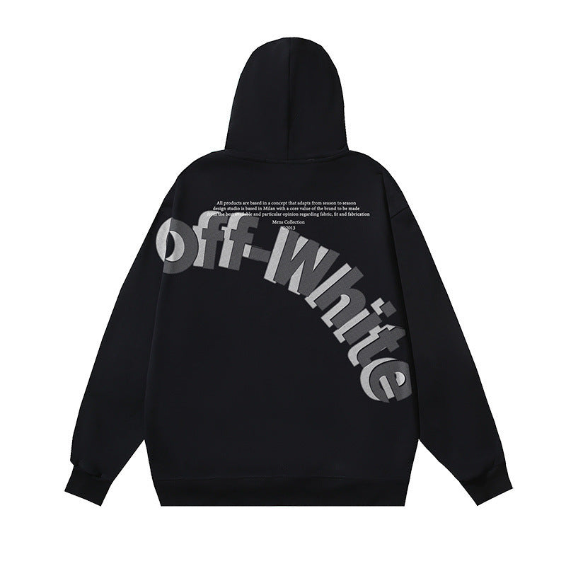 OFF Oversized Pullover Hoodie Light Luxury Station