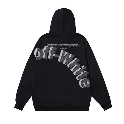 OFF Oversized Pullover Hoodie Light Luxury Station