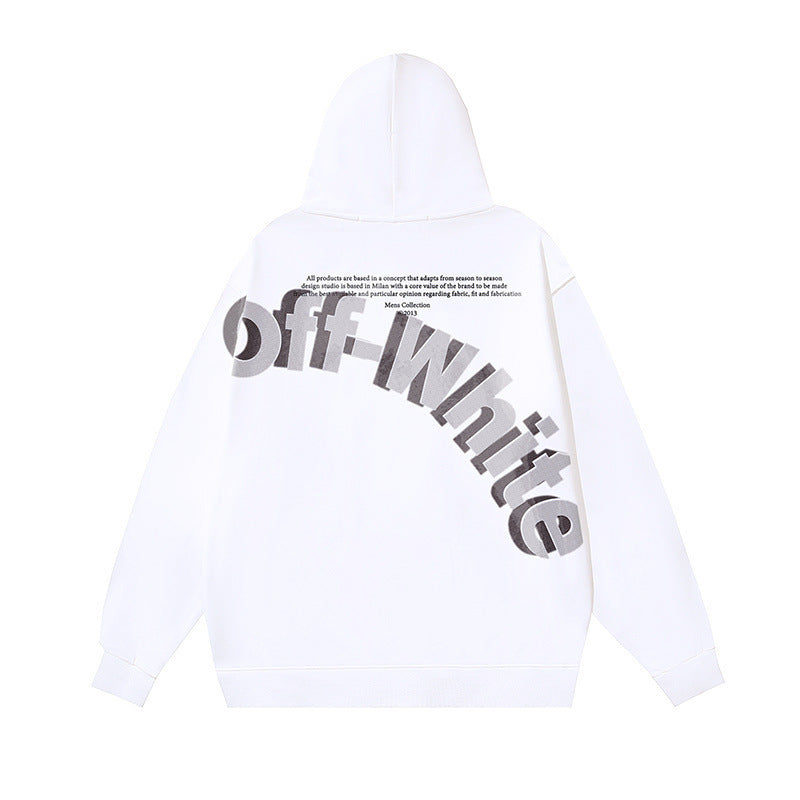 OFF Oversized Pullover Hoodie Light Luxury Station
