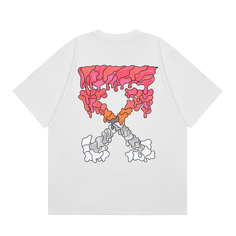 OFF New Printed T-Shirt Light Luxury Station
