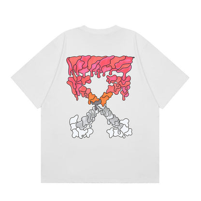 OFF New Printed T-Shirt Light Luxury Station