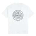 Stone Island Concentric Compass Back Graphic Cotton T-Shirt - White product detail view