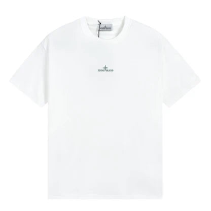 Stone Island Concentric Compass Back Graphic Cotton T-Shirt - Black product detail view