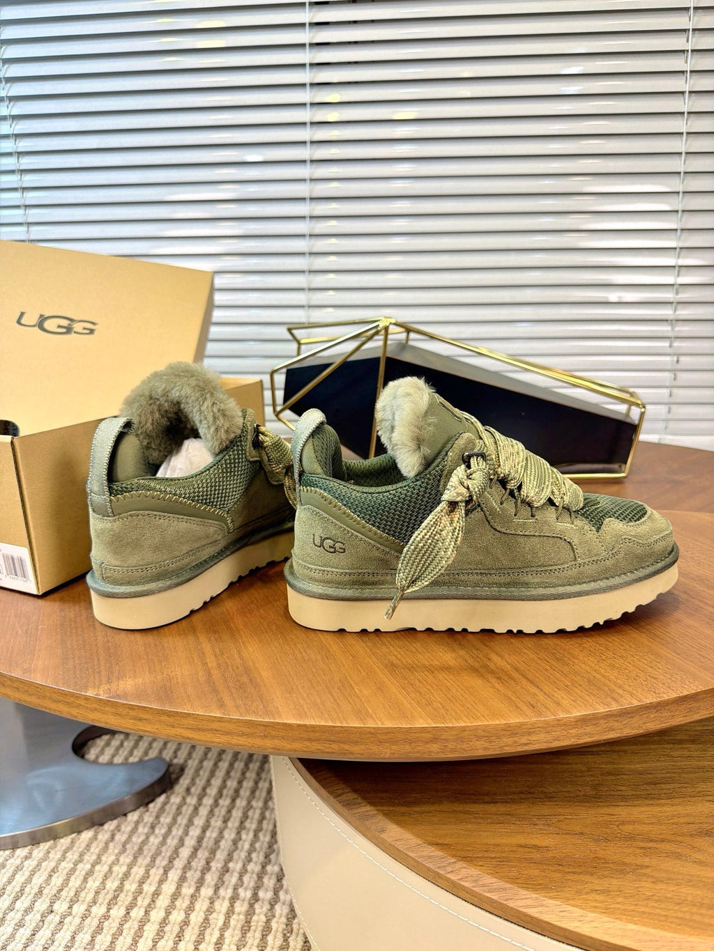 UGG Sage Mel Suede Mesh Low-Top Shoes - product view 4