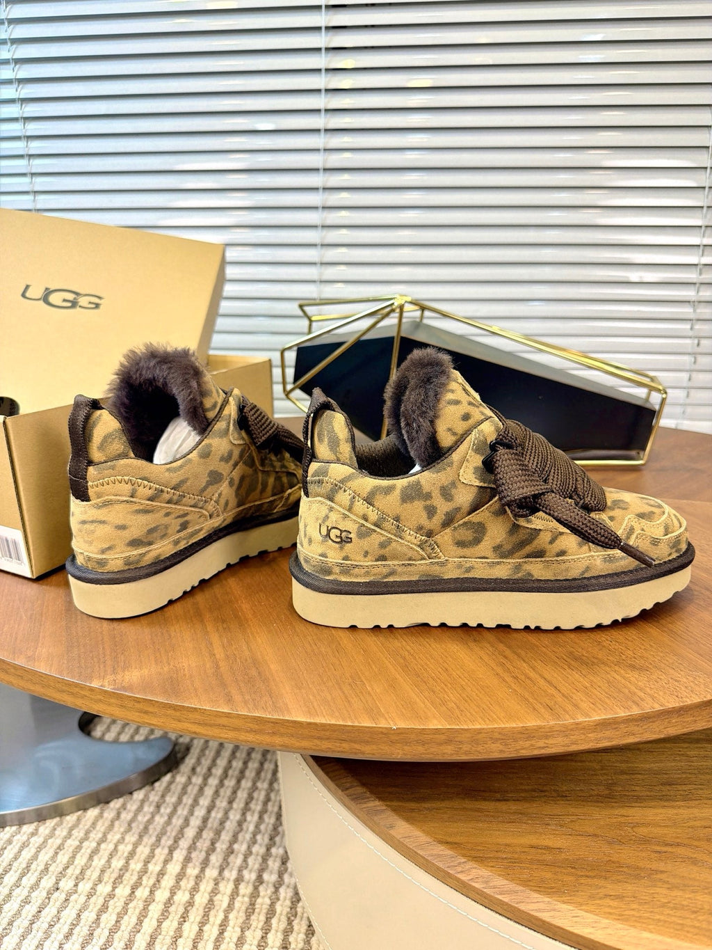 UGG Leopard Mel Suede Mesh Low-Top Shoes - product view 4
