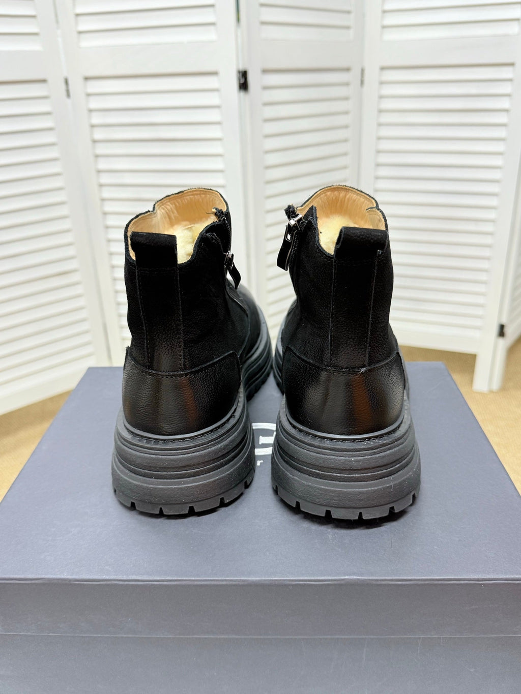 UGG Black Pull-On Leather Chelsea Boots - product view 8