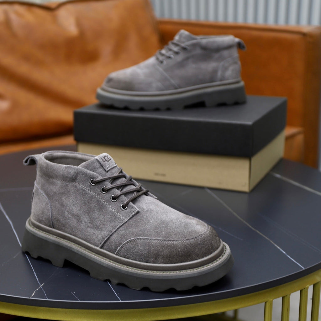 UGG Gray Suede Lace-Up Casual Shoes - product view 8
