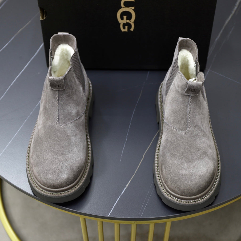 UGG Gray Suede Chelsea Casual Shoes - product view 2