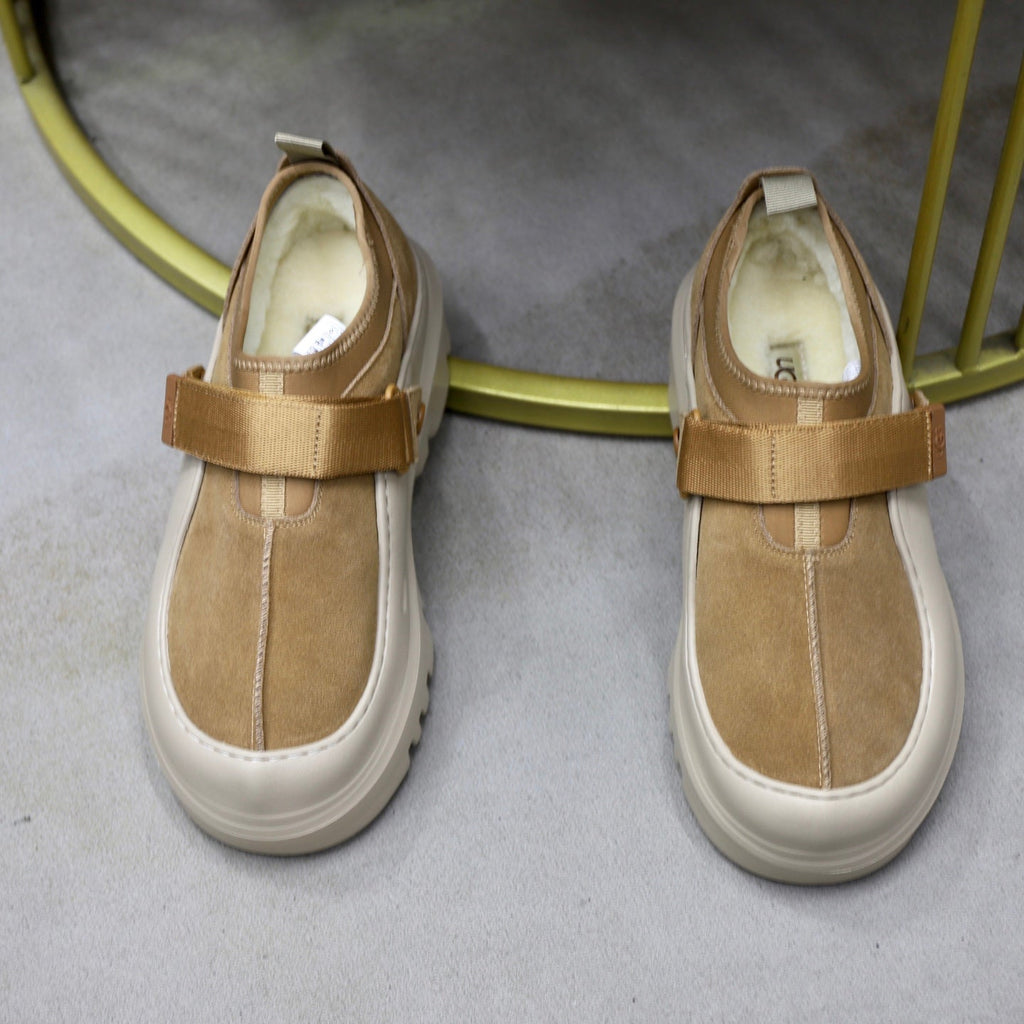 UGG Beige Strap Platform Casual Shoes - product view 3