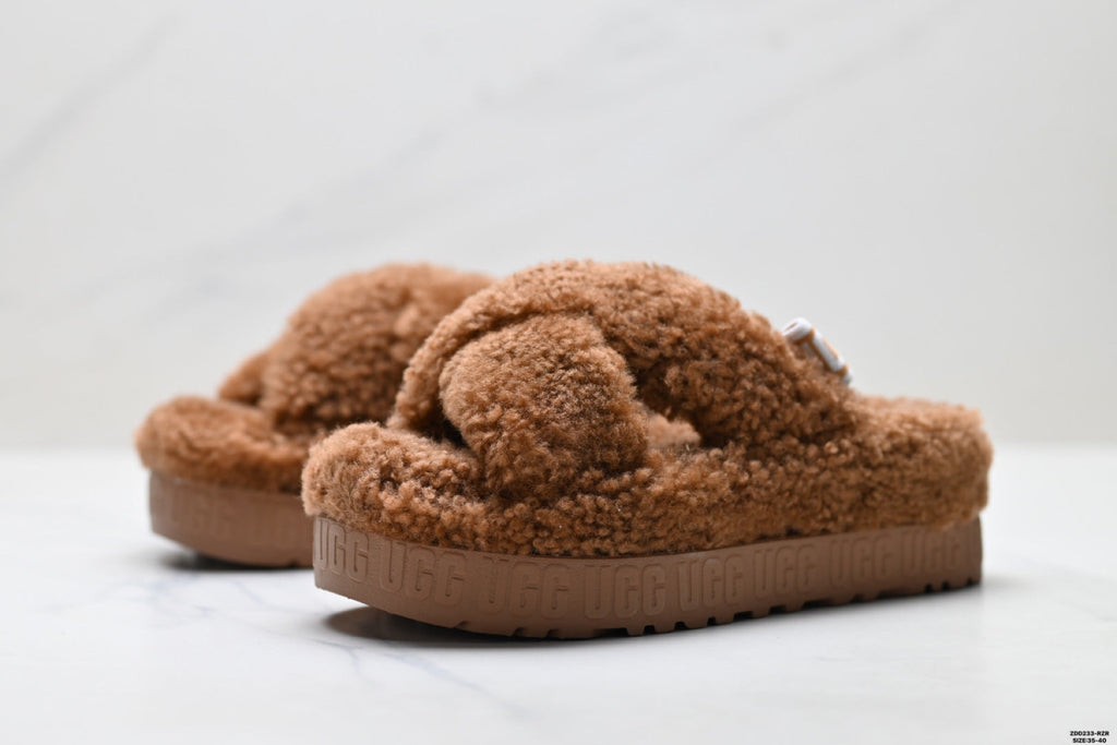 UGG Slipper Evolution Fluffy Platform Slides - product image 5