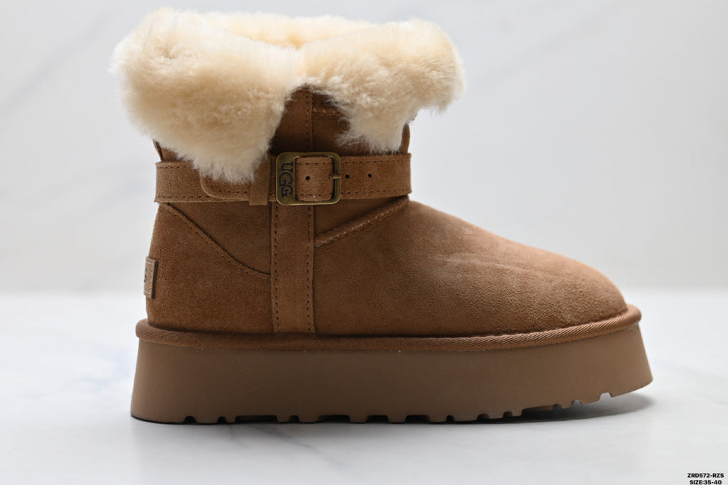 UGG Classic Mini Heritage Fluff Buckle Boots - product image 2