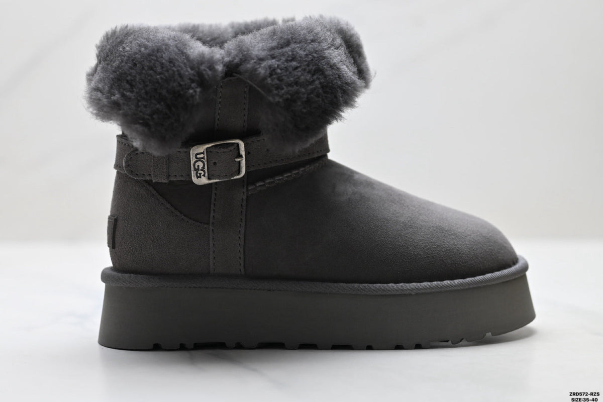 UGG Classic Mini Heritage Fluff Buckle Boots - product image 2