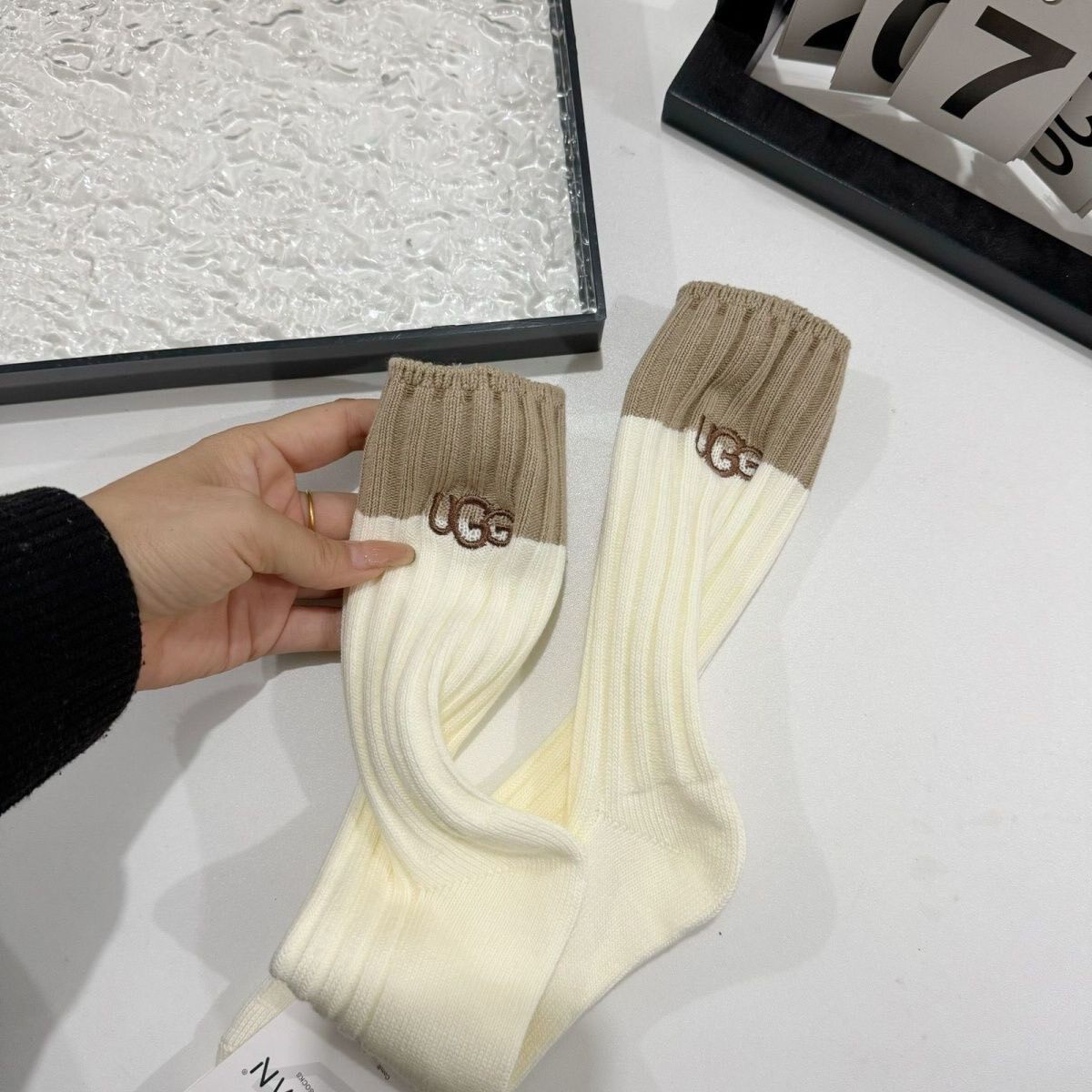 UGG Cotton Ribbed Crew Sock Set - product image 2