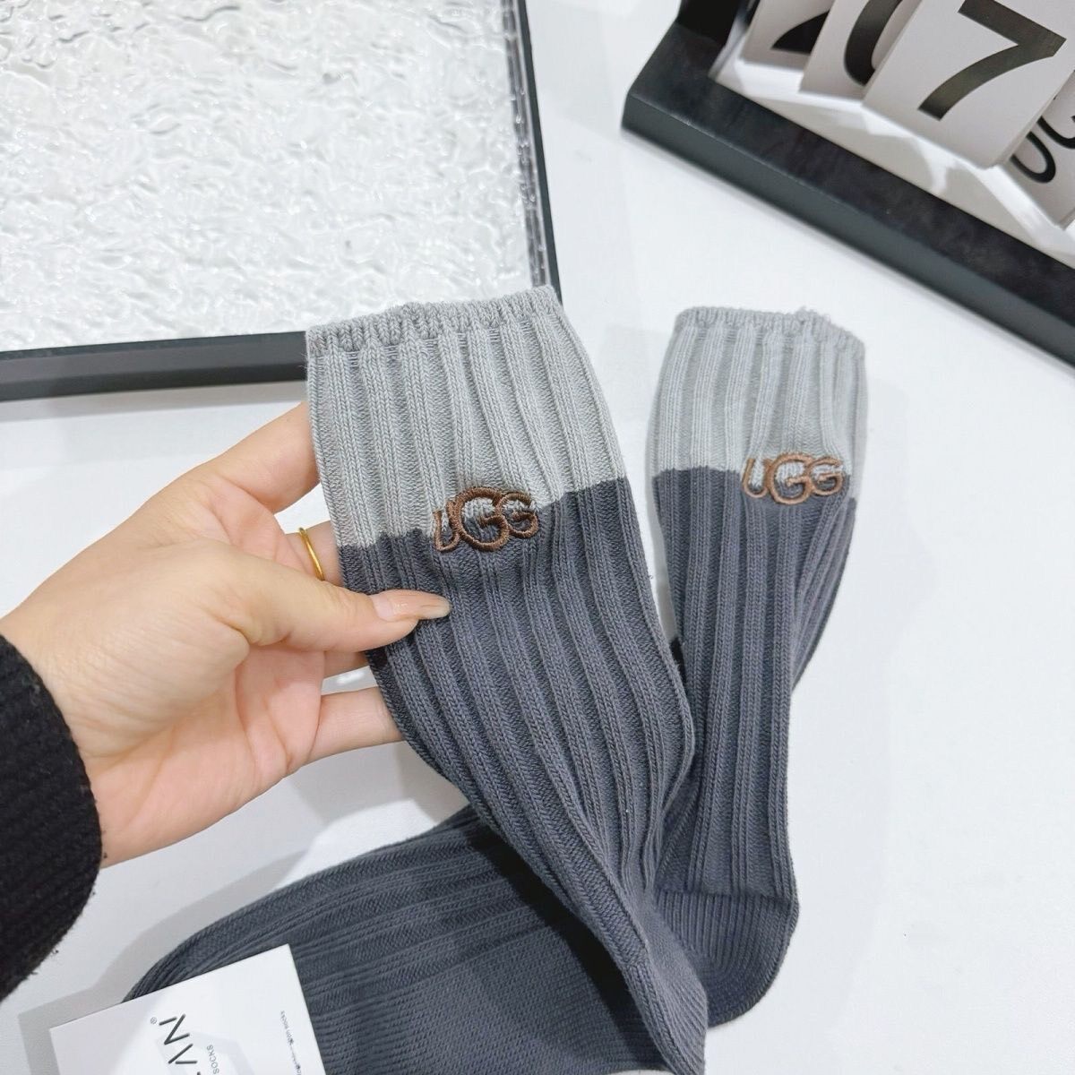 UGG Cotton Ribbed Crew Sock Set - product image 5