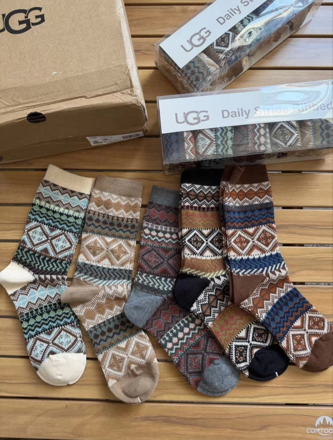 UGG Nordic Fine-Wool Winter Sock Gift Set - product image 3