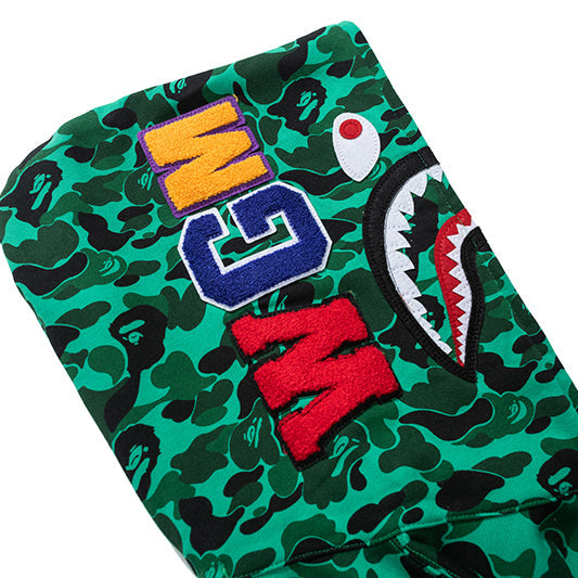BAPE Green Camo Shark Zip Hoodie product view 5