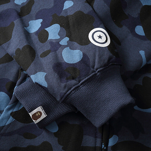 BAPE Navy Blue Camo Shark Hoodie product view 9
