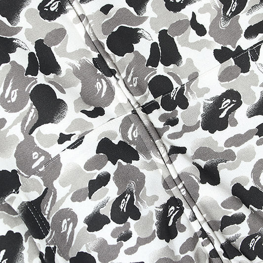 BAPE ABC Camo Shark Hoodie - Green & Grey product view 7