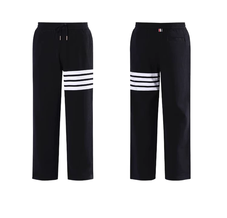 Thom Browne Style Men's Straight - Leg Cropped Trousers - 100% Cotton with Adjustable Backstrap with... - Image 11