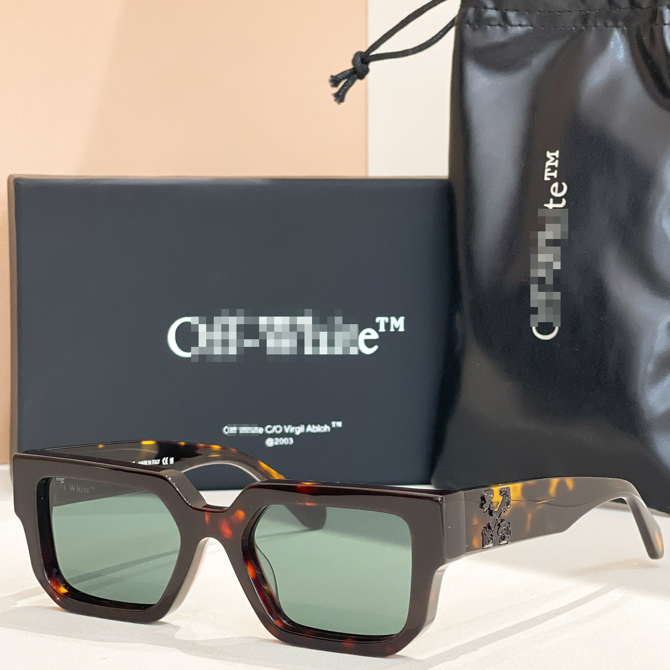 OFF-Whlte Arrow logo sunglasses#146 4-Bar