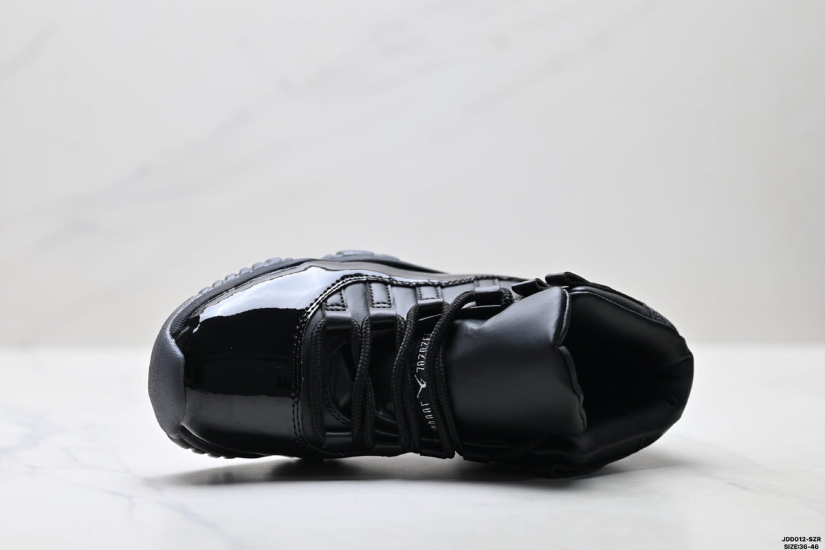 Air Jordan 11 Retro Triple Black Unisex Sneakers Style 22 detail view 1