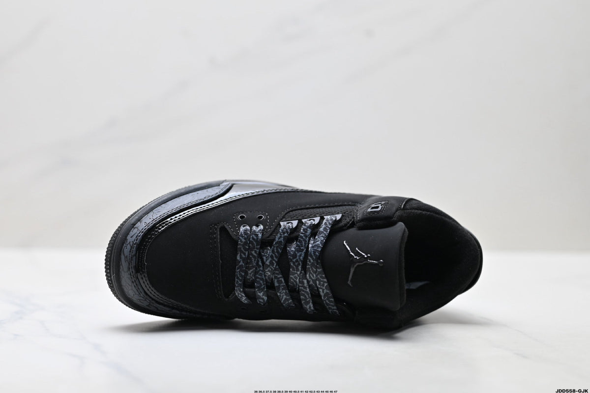 Air Jordan 3 Retro Triple Black sneakers detail view 2