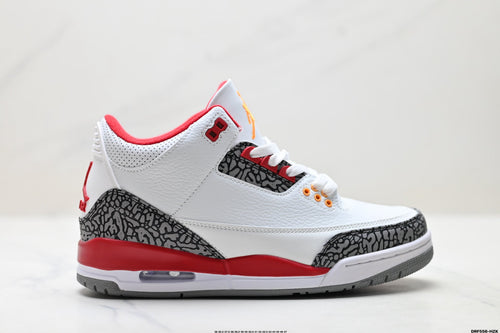 Air Jordan 3 Retro White Fire Red Cement sneakers detail view 1