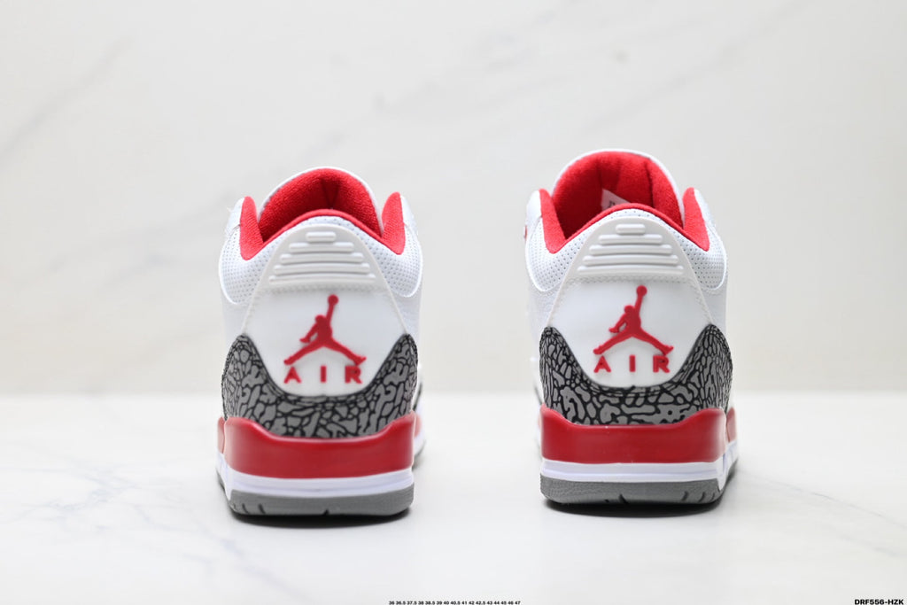 Air Jordan 3 Retro White Fire Red Cement sneakers detail view 6