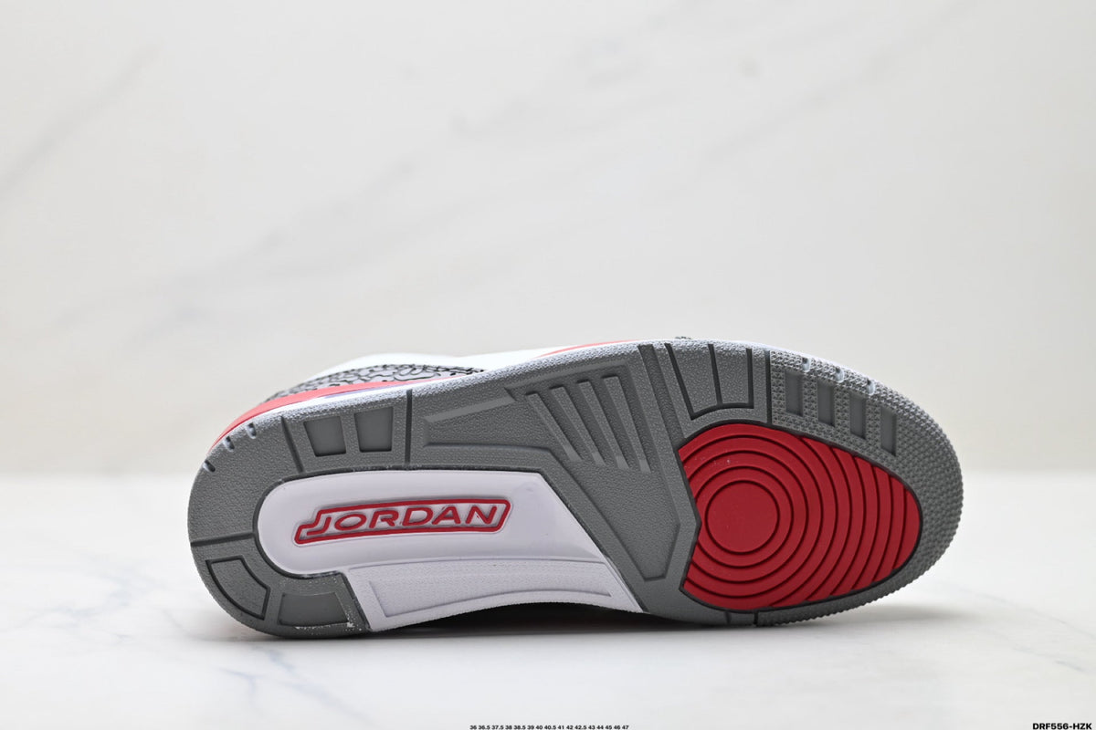 Air Jordan 3 Retro White Fire Red Cement sneakers detail view 8
