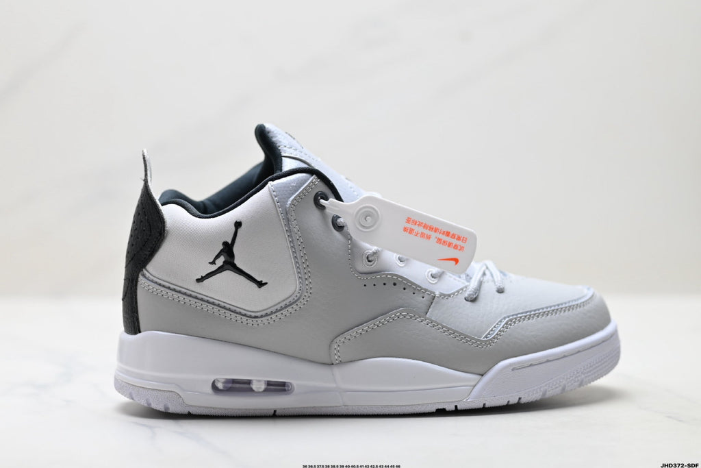 Air Jordan 3 Retro White Light Grey sneakers detail view 1