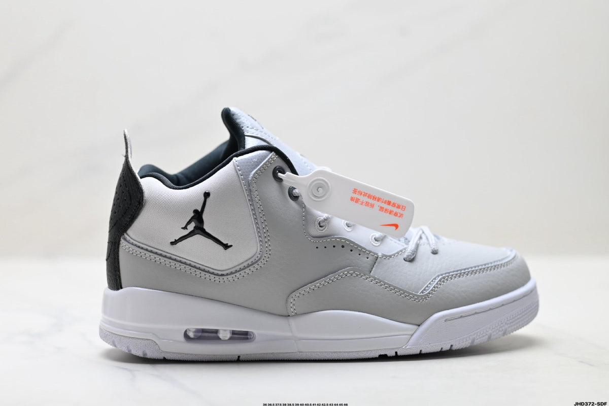 Air Jordan 3 Retro White Light Grey sneakers detail view 1