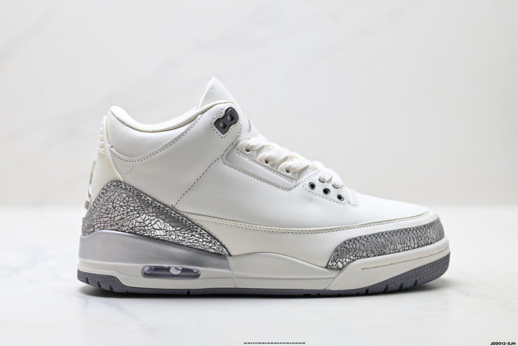 Air Jordan 3 Retro White Sail Cement sneakers detail view 1