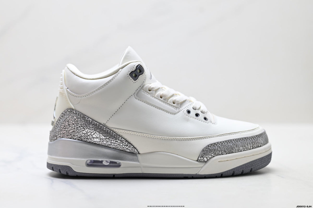 Air Jordan 3 Retro White Sail Cement sneakers detail view 1