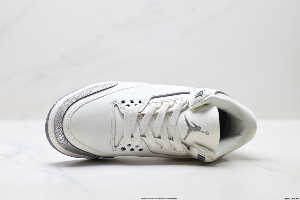 Air Jordan 3 Retro White Sail Cement sneakers detail view 2