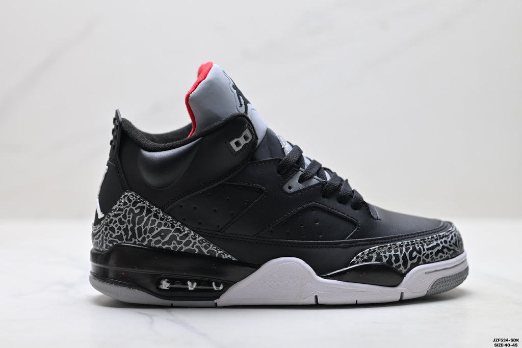 Air Jordan 5 Retro Black Cement Grey Sneakers detail view 1