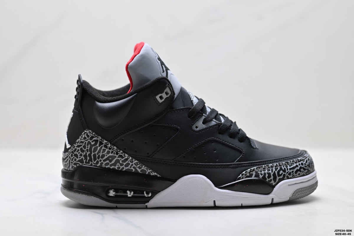 Air Jordan 5 Retro Black Cement Grey Sneakers detail view 1