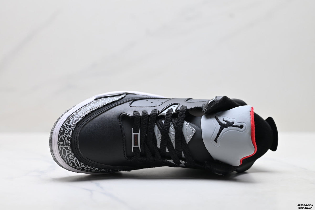 Air Jordan 5 Retro Black Cement Grey Sneakers detail view 2