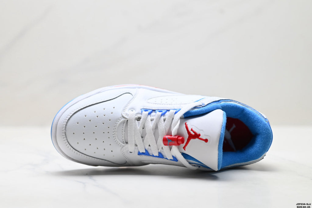 Air Jordan 5 Low White University Blue Sneakers detail view 2