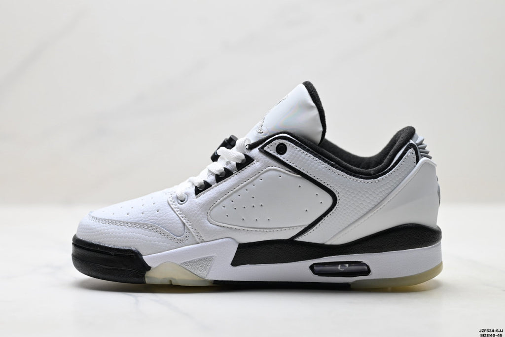 Air Jordan 5 Low White Black Sneakers detail view 3