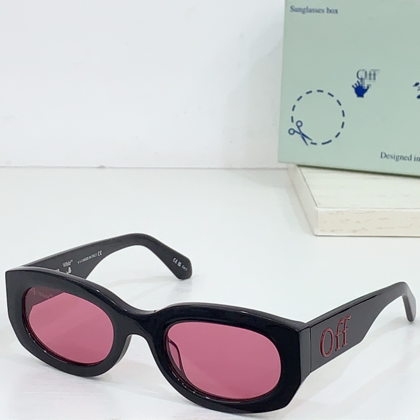 OFF-Whlte Arrow logo sunglasses#14E 4-Bar