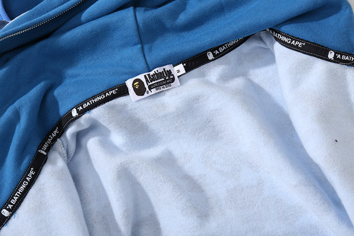 BAPE Big ABC Camo Double-Hood Shark Hoodie product view 17