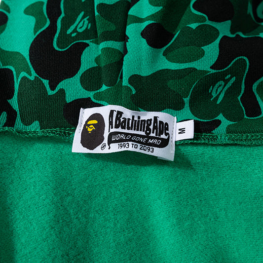 BAPE Green Camo Shark Zip Hoodie product view 6