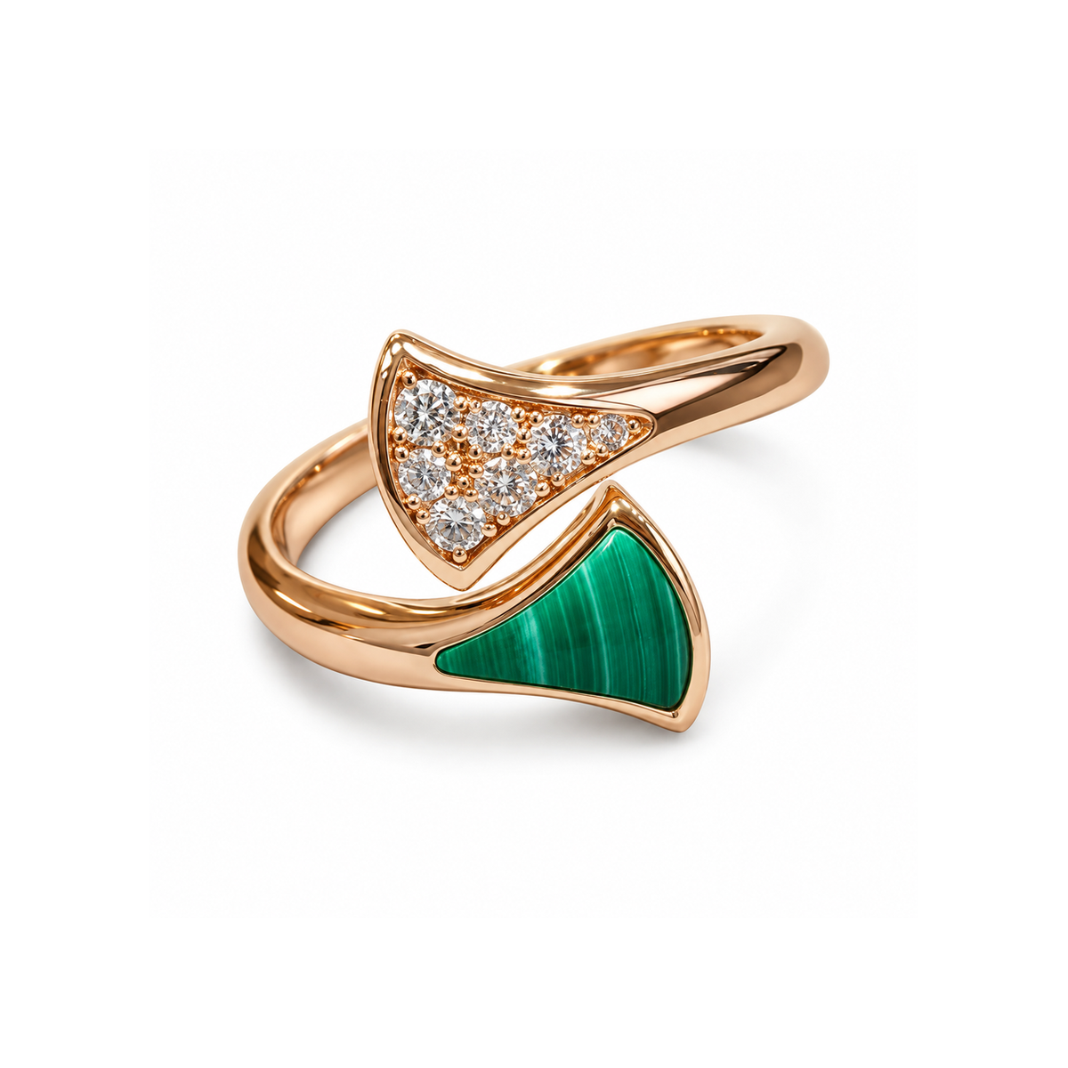 BVLGARI Divas' Dream Ring on pure white background